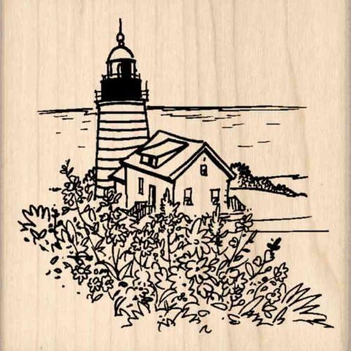 Lighthouse Rubber Stamp