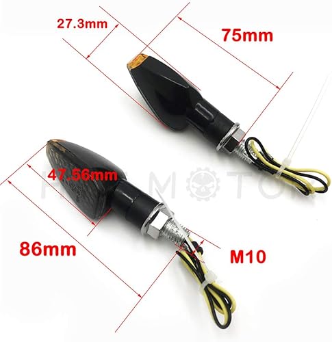 Miniatura 4 de HTTMT MT303-008- LED de doble intermitente deportivo compatible con Suzuki DR DRZ 400 650 GS GSXR 600 750