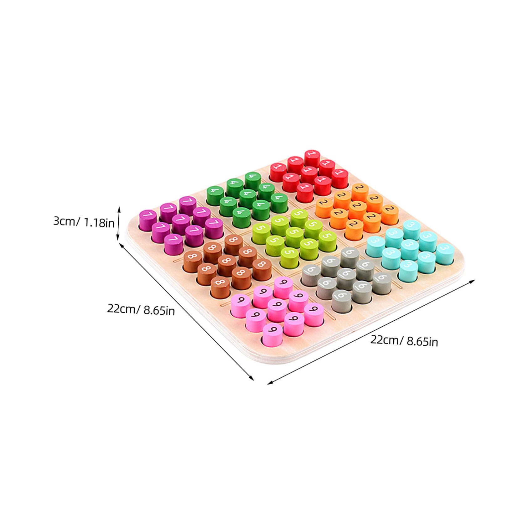 Sudoku Infantil de Madera 1 Set Juego Educativo para Niños