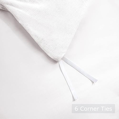 Miniatura 7 de JOYPOINT - Juego de funda de edredón de felpa de pelo largo ultra suave