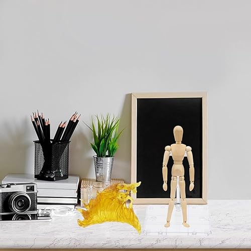 Vista 15 de iplusmile iplusmile - Soporte para figura de acción, soporte de exhibición de figuras de acción de montaje de bricolaje, soporte de soporte para Rojo