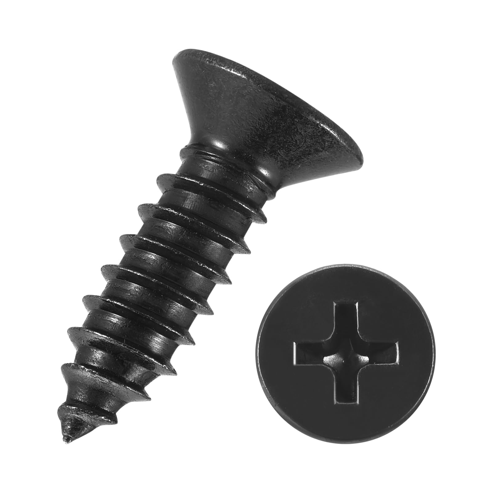 Kozelo 50pcs Phillips Flat Head Wood Screws