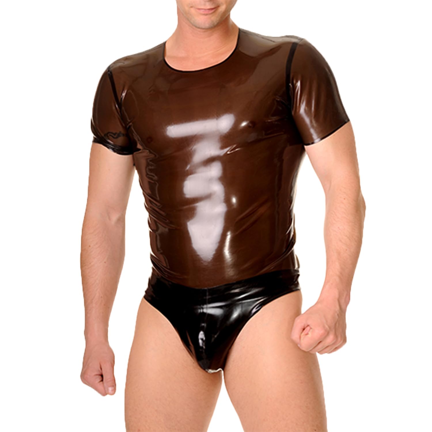 Slips en Latex de Mode pour Hommes,Shorts pour Hommes en Caoutchouc String,Culottes en Latex Cosplay Costumes