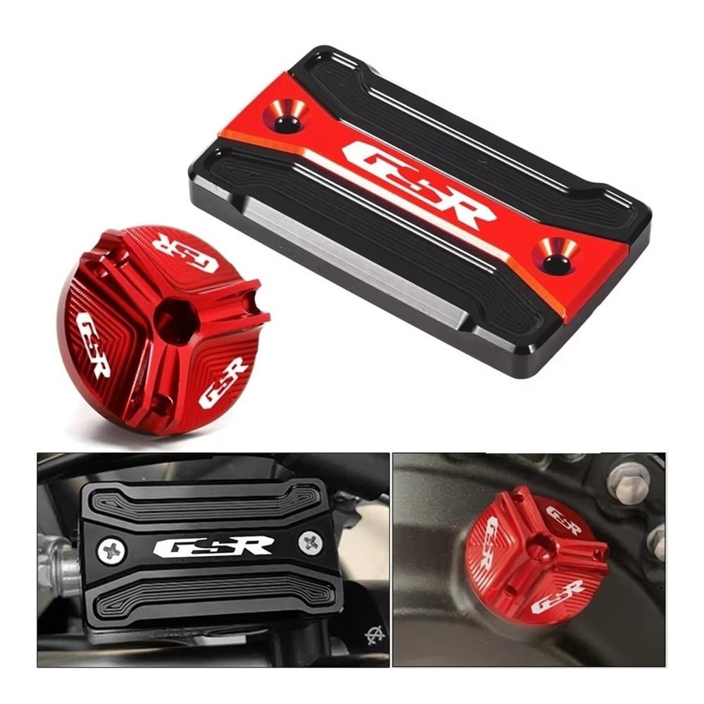 Tapa Llenado Aceite Motores Tapa De Depósito De Líquido De Frenos Delantero, Tapón De Llenado De Aceite De Motor para GSR750 GSR600 GSR400 GSR 750 600 400