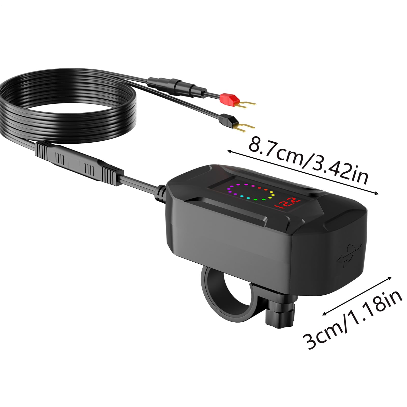 Ładowarka do telefonu motocyklowego, wodoodporny adapter 12 V – 24 V, akcesoria do szybkiego ładowania, akcesoria do pojazdów przygodowych, narzędzie podróżne do codziennej pracy, wewnętrzny organizer