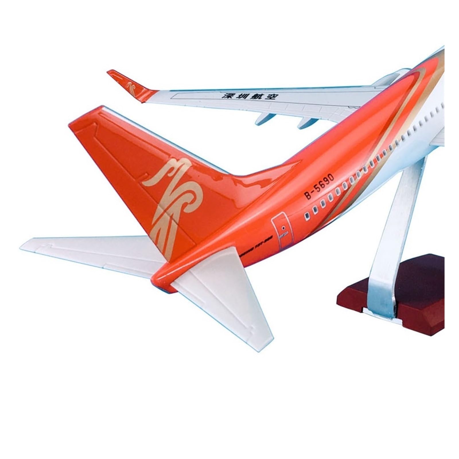 Modello di Aereo in lega Modello Aereo In Lega Per Passeggeri 1 85 Per Shenzhen Airlines Boeing B737-800 47 Cm Con Ruote Luci A LED