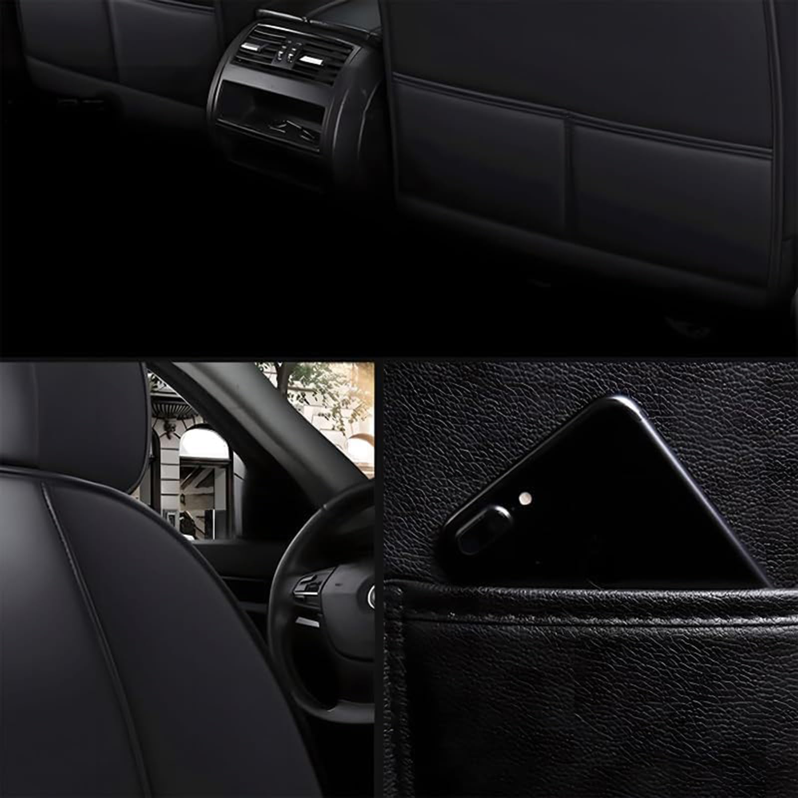 Coprisedili Auto per BMW E46 3 Series Touring 1998-2006 | Materiale in pelle sintetica Protezione sedili completa Compatibile con airbag laterali Installazione rapida semplice