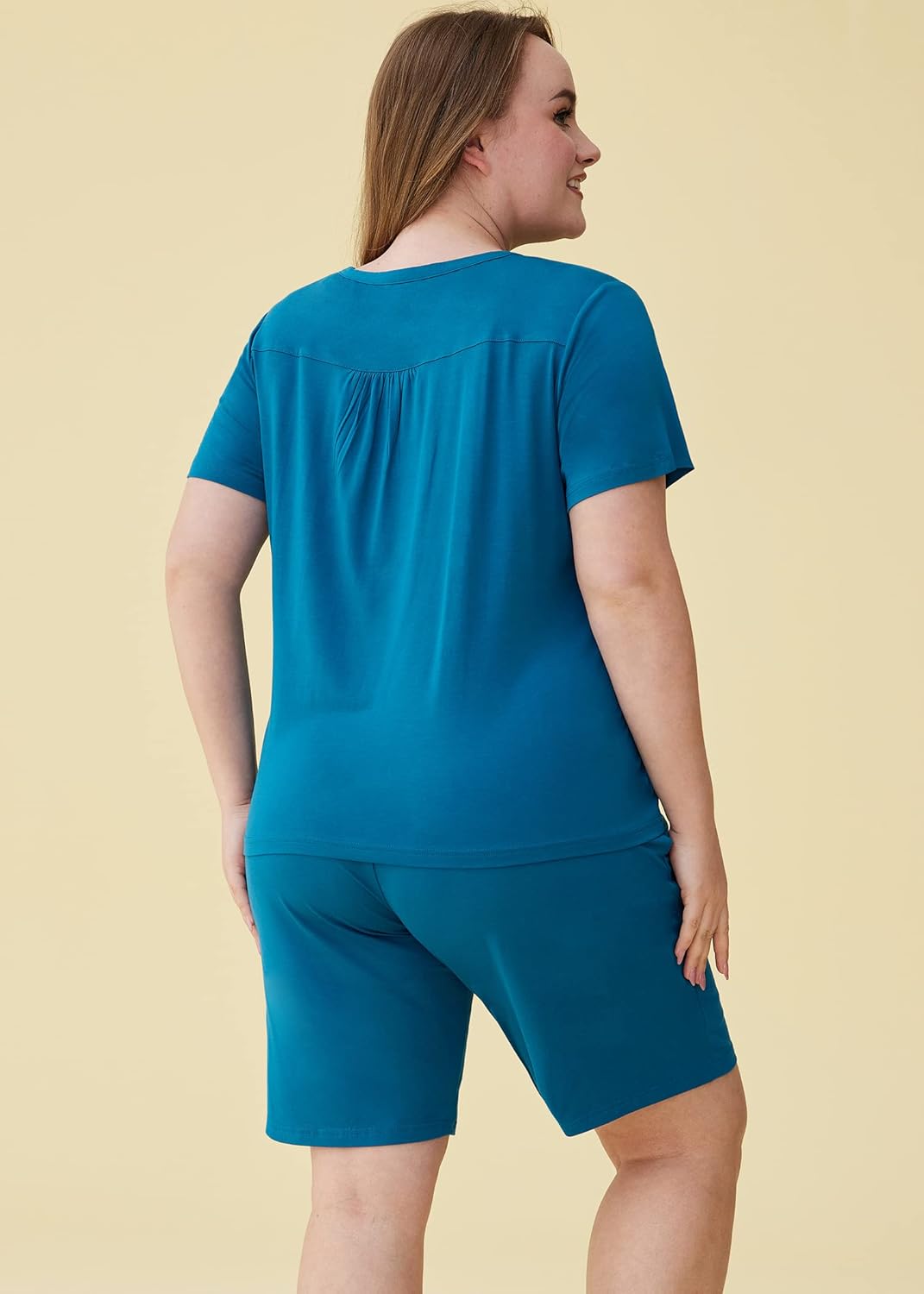 Latuza Women's Viscose Bermuda Shorts Pajama Set - Image 5