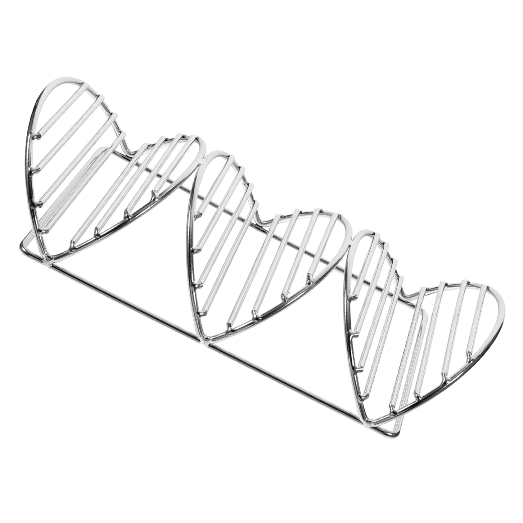 UTHCLO Stainless Steel Taco Holder Stand Taco Frying Rack Tortilla Serving Tray Burrito Holder Nonslip Base Easy Cle