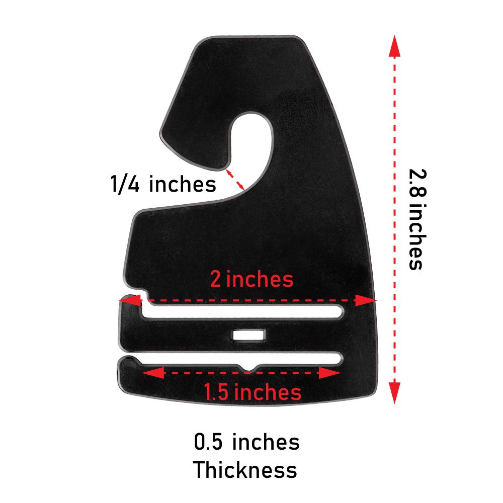 Juvale Plastic Tie Hangers 100Pack Black Necktie Hook Hangers