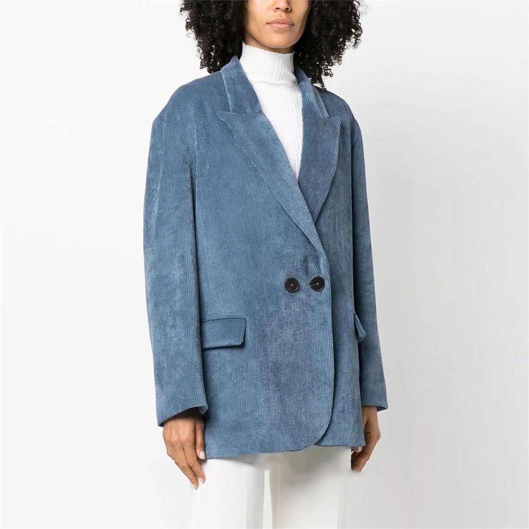 Giacca da lavoro da donna in velluto a coste, slim fit, business casual