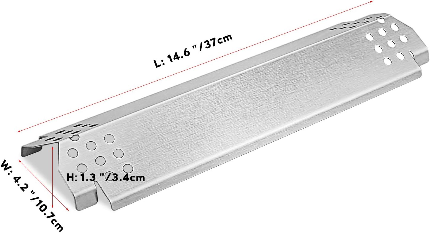 Uniflasy Heat Plates for Home Depot Nexgrill 720-0830H, 5 Burner 720-0888, 720-0896, 720-0888N, 720-0882A, 720-0882S 6 Burner 720-0896B, 720-0898 Gas Grill, Stainless Steel, Replacement Parts, 5 Pack : Patio, Lawn & Garden
