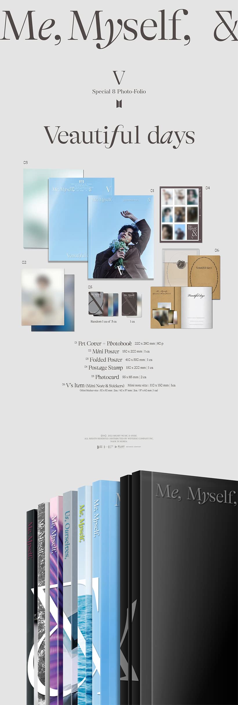 Special 8 Photo-Folio Me, Myself, and V 'Veautiful Days' : Amazon