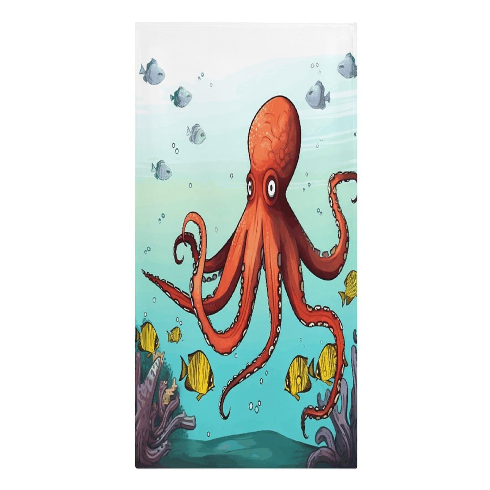 VstaDank Giant Octopus Beach Towels 30"x61" Microfiber Super Absorbent Large Bath Towels Cozy Soft Swim Travel Towel Quick Dry Thin Pool Towel Beach Accessories for Outdoor Adult