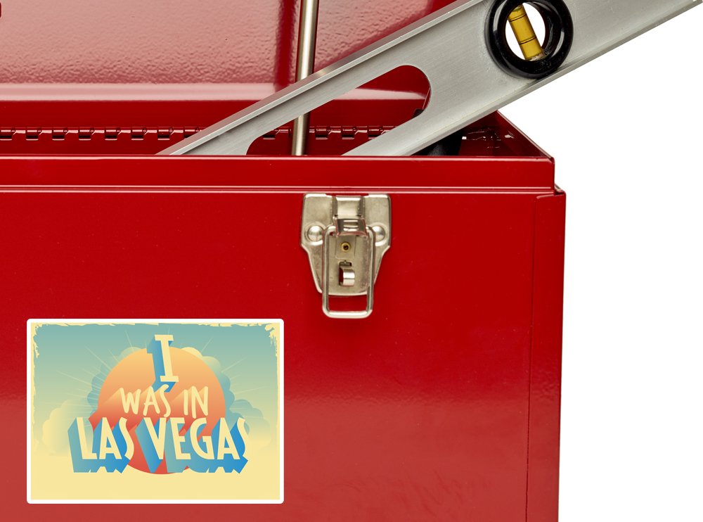2 x 30cm/300mm sono stato a Las Vegas Vintage Adesivi vinilici bagagli di viaggio #7289