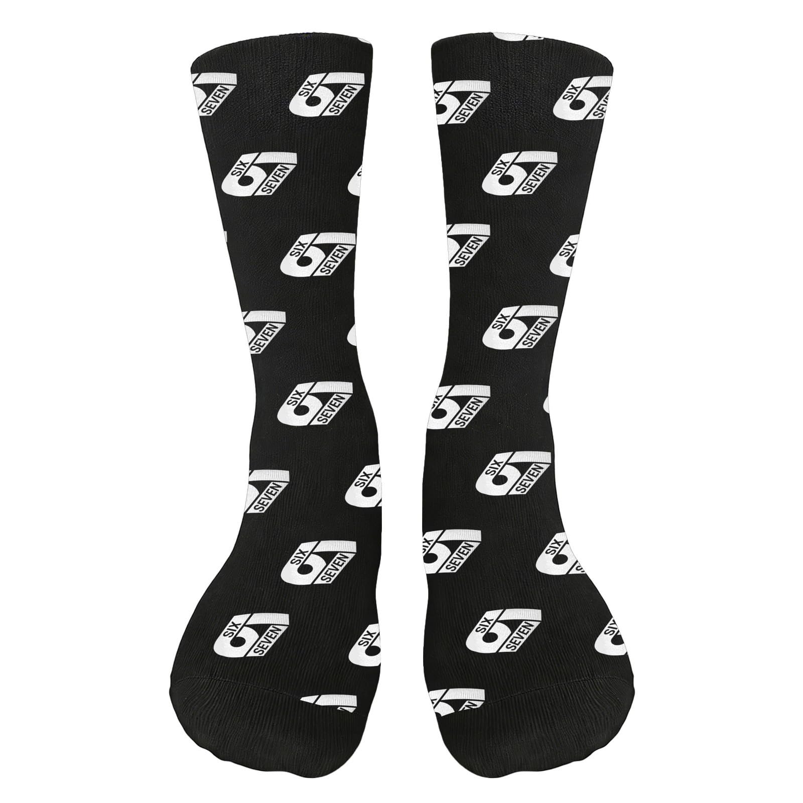 67 Socken Lustige Meme Socken, Six Seven Novelty Socken für Männer Frauen, Unisex 67 Meme Design Strümpfe für Alltag Sport Volleyball Basketball