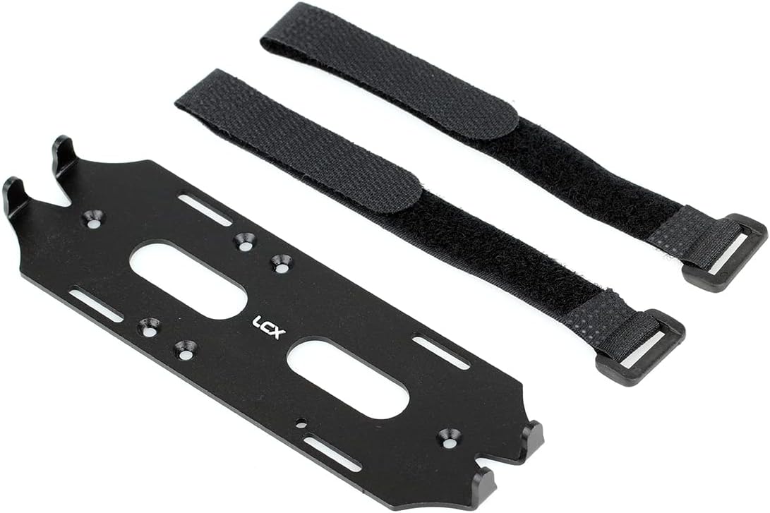 LCX Racing 1/10th RC Crawler Car CNC Machined Alloy Battery Tray for Axial SCX10 II 90046 90047, Upgrades Parts Accessories