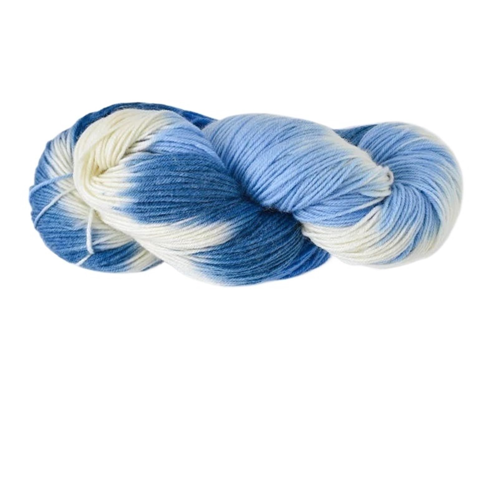 Hilo de color degradado que hace punto la lana suave del poliéster 250g ganchillo(Khaki)