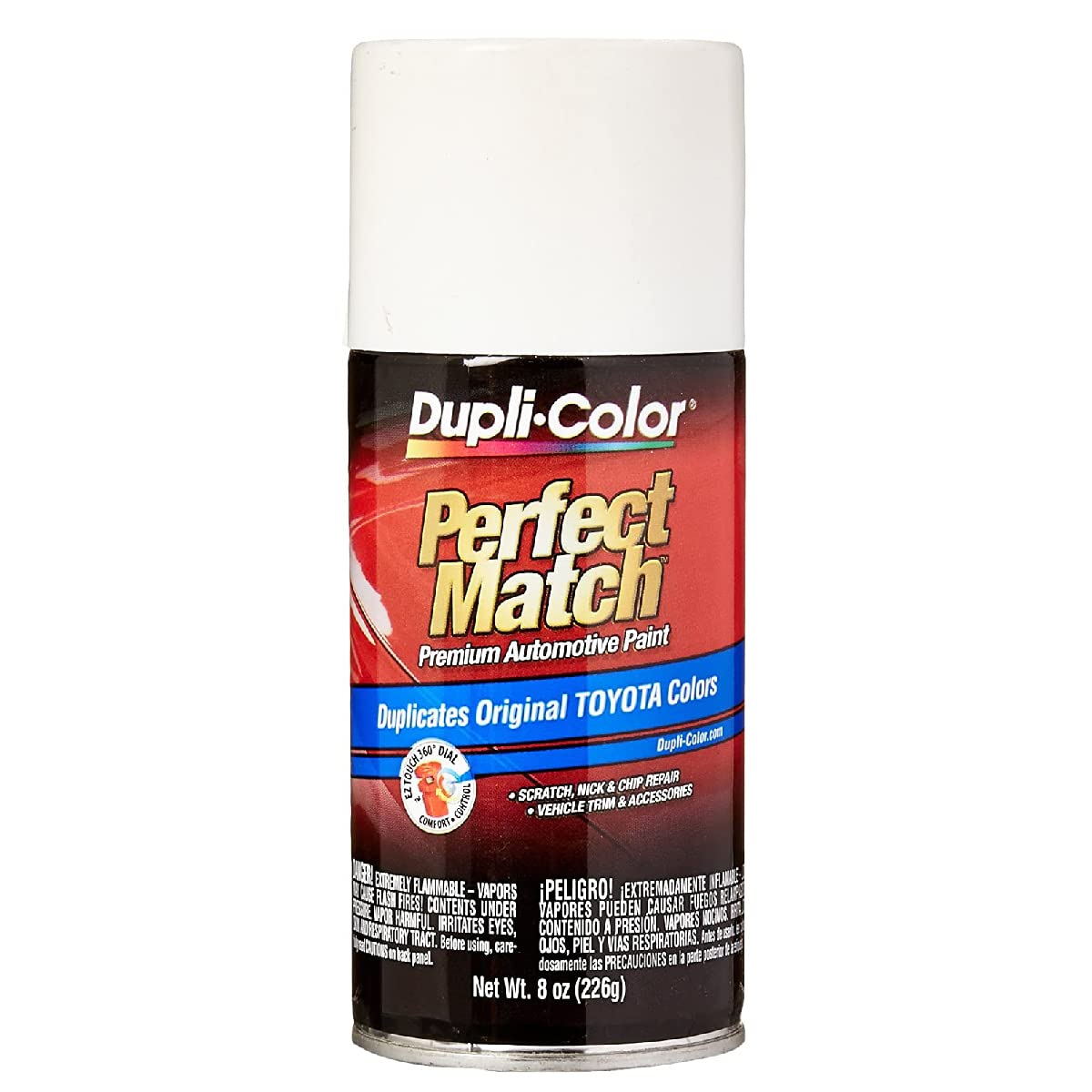 Dupli-Color Perfect Match Premium Automotive Paint, White, 8 oz