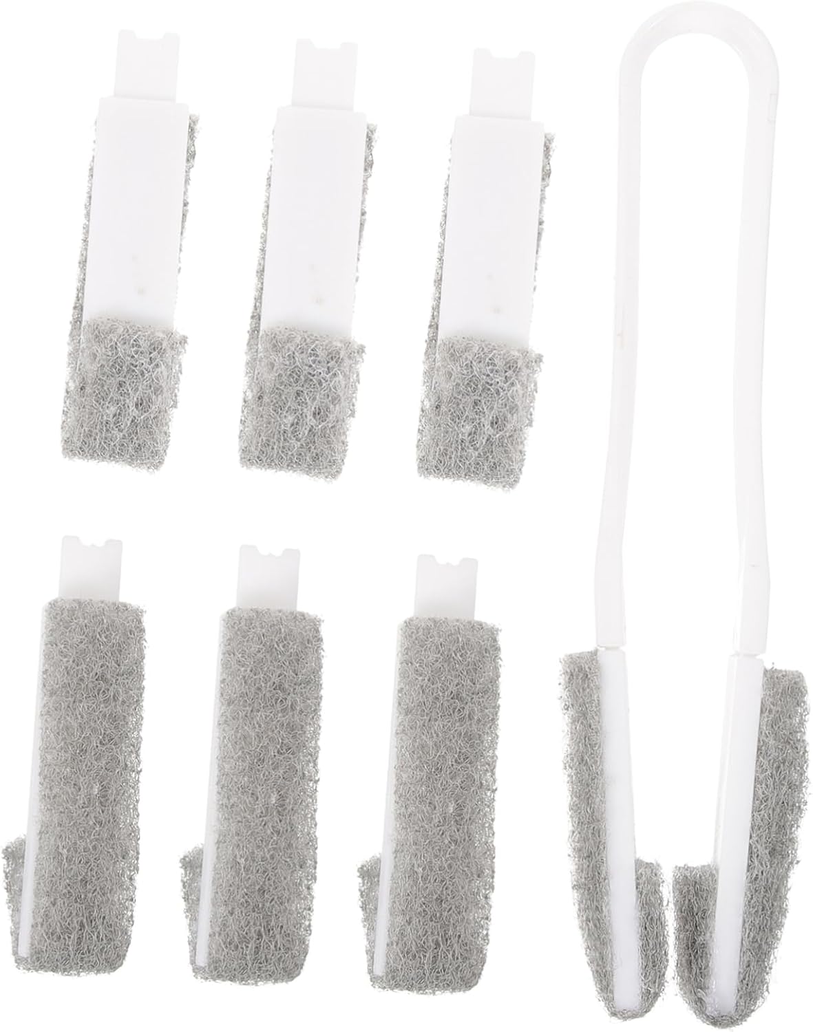 1set Portable Cleaning Brush for Window Shutters and Air Conditioner Vents Flexible Handle Multi-Purpose Dust Removal Tool with Brush for Home and