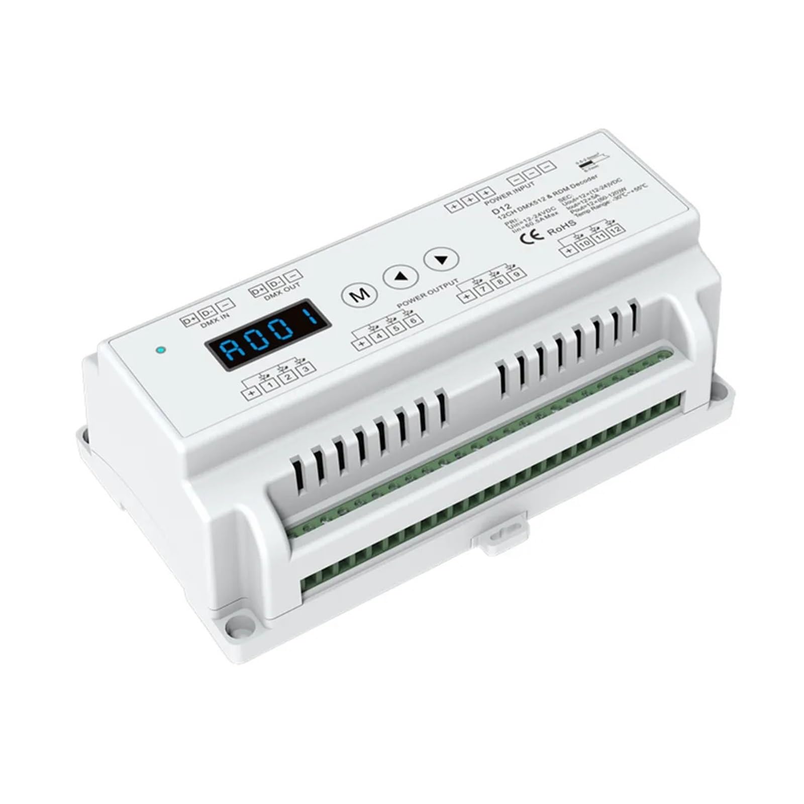 Décodeur DMX512-SPI contrôleur d'affichage D12 tension constante CV