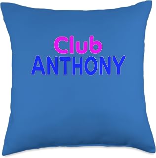Club ANTHONY Family Reunion Squad First Last Name Throw Pillow