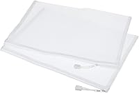 Vista 1 de MECCANIXITY Bolsas de malla con cremallera, estuche de nailon A4 con cremallera, bolsillos de almacenamiento para accesorios de oficina de viaje