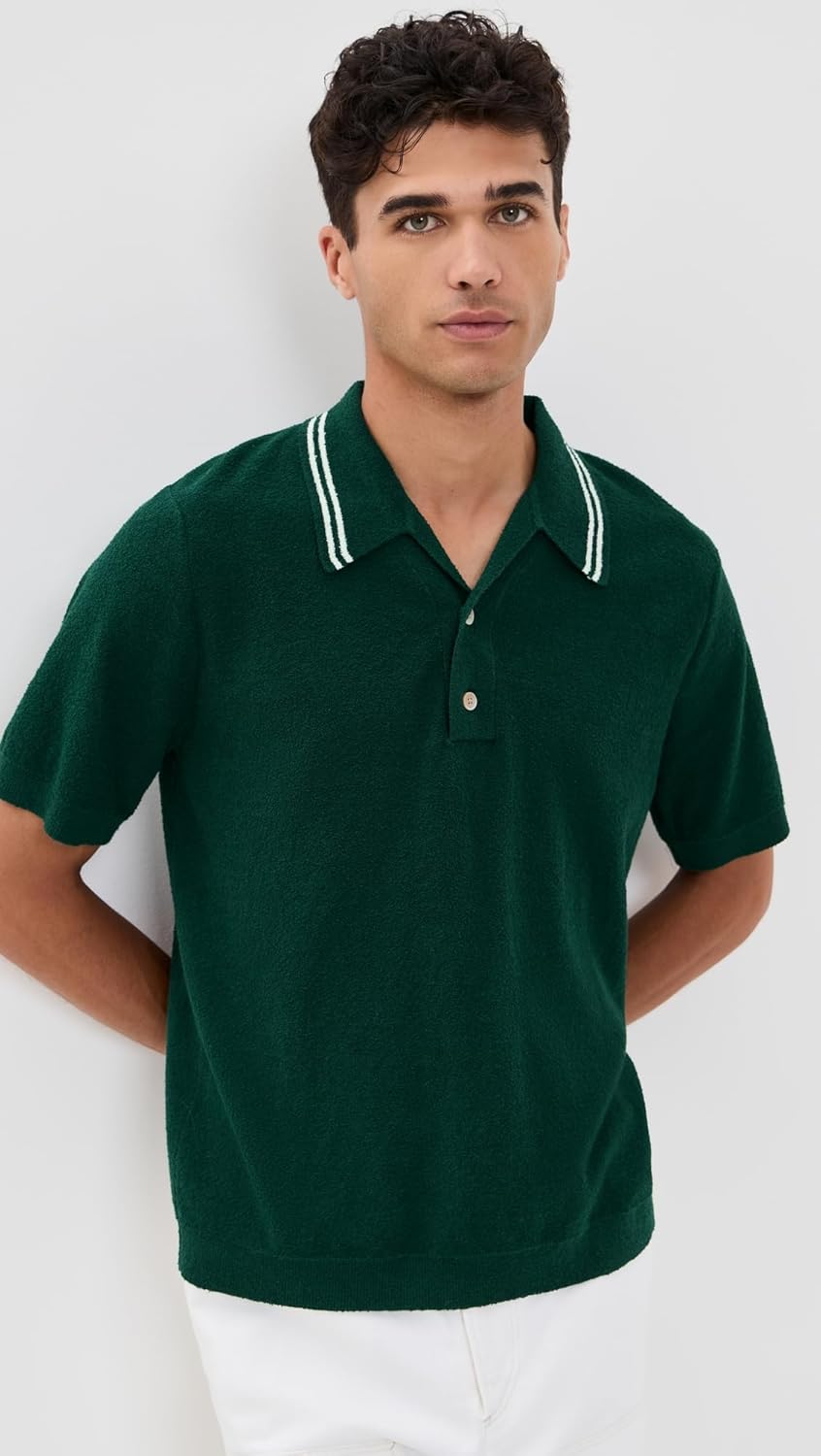 Wax London Men's Albion Boucle Polo - Image 2