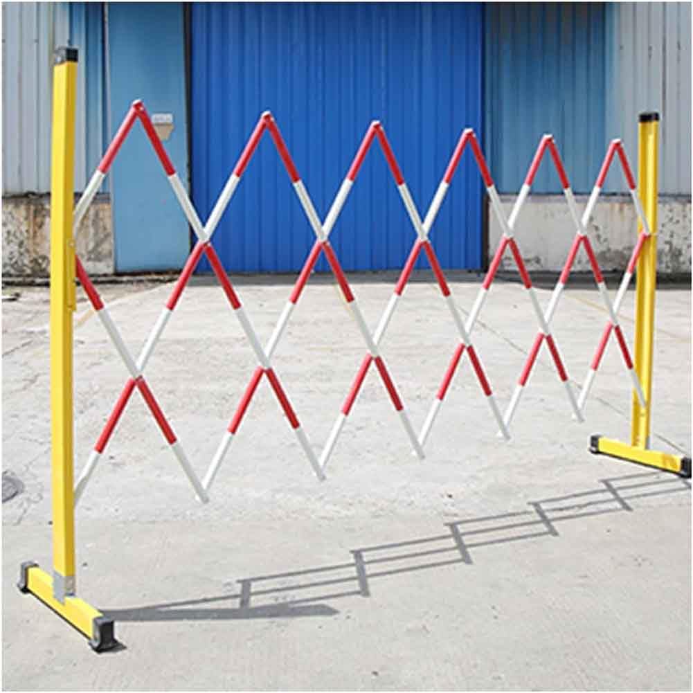 ASerZenith Portable Industrial Expandable Barricade For Outdoor Road Safety Flexible Folding Driveway Fence With Mobile Traffic Barrier Gate 1.2M * 4M,1.2 * 6M