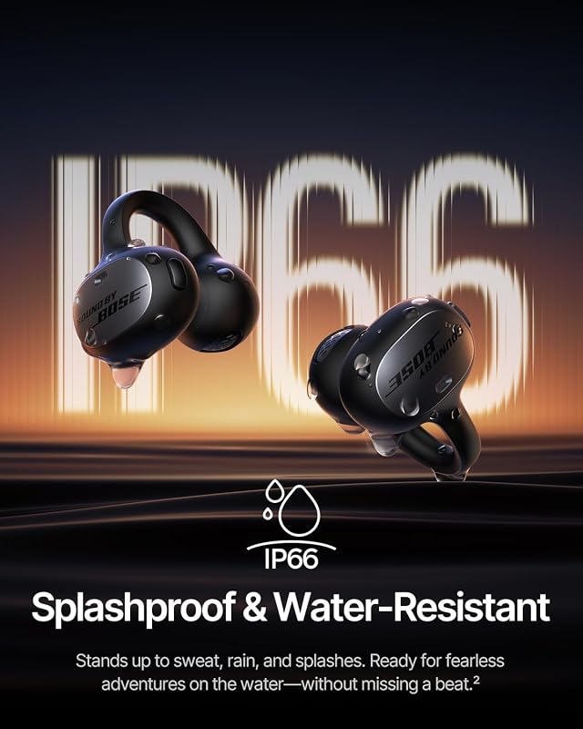 Baseus Inspire XC1 Open Ear Clip-On Earbuds, Sound by Bose, Dolby Audio, Adaptive Tunning Sound, Hybrid 2-Way Driver, Zero-Sense Air Cushion, 4-Mic Adaptive Clear Calls, IP66 Waterproof, 40H Playtime image 6