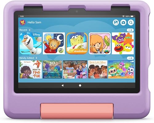 Miniatura 1 de Estuche para tablet Tienda Fire HD 8 para niños (compatible solo con la tablet de 12.a generación lanzada en 2022), violet