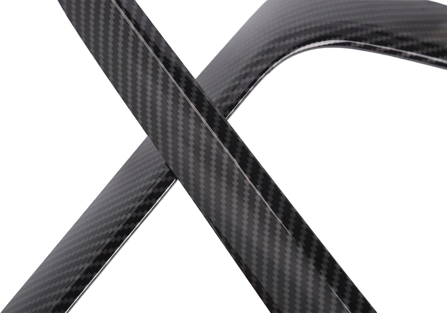 Front Bumper Vent Deflector Cover Grille Cover Trim Decals Compatible with Ford Mustang 2024 2025 2026 Exterior Accessories (Carbon Fiber Black)