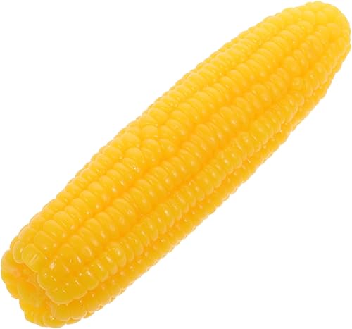 Garneck Plantas de imitación de maíz de simulación, decoraciones de otoño para mesa de agua para el hogar, decoración realista, vegetal, vegetal,