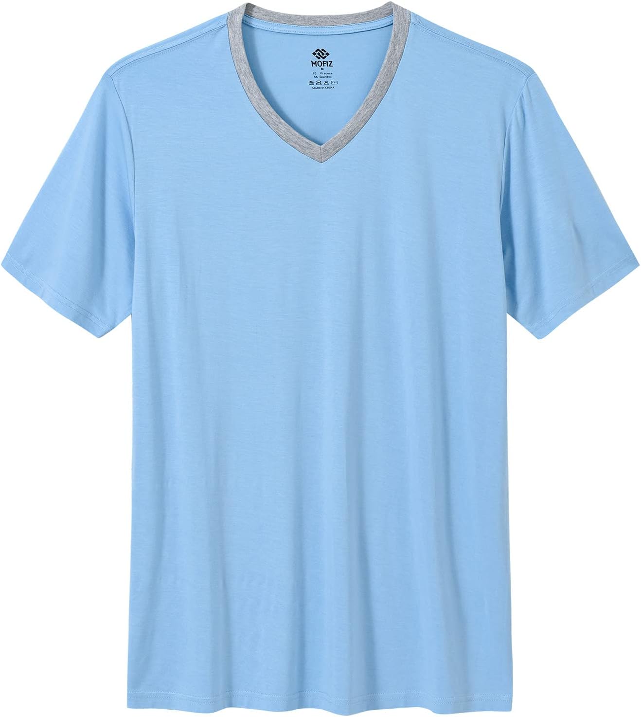 MoFiz Mens Pajamas Set Short Sleeve PJ's Sleep Lounge Sleepwear Cool Pyjama Summer Sets Comfortable Lightweight - Image 3