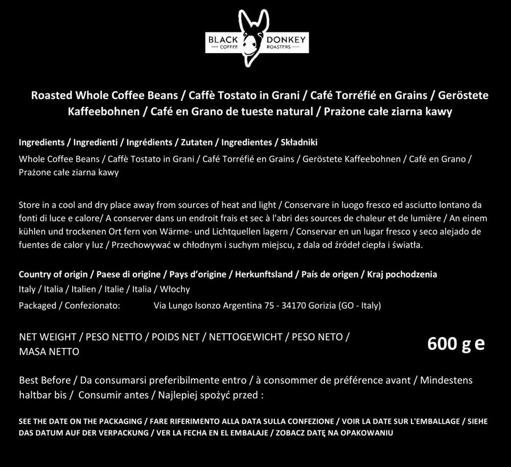 Black Donkey - Geschenkset - WORLD'S COFFEES | Kaffeebohnen 600g (6x100g) | 6 Feinste Single-Origin-Kaffees | Geschenkidee für Sie oder Ihn