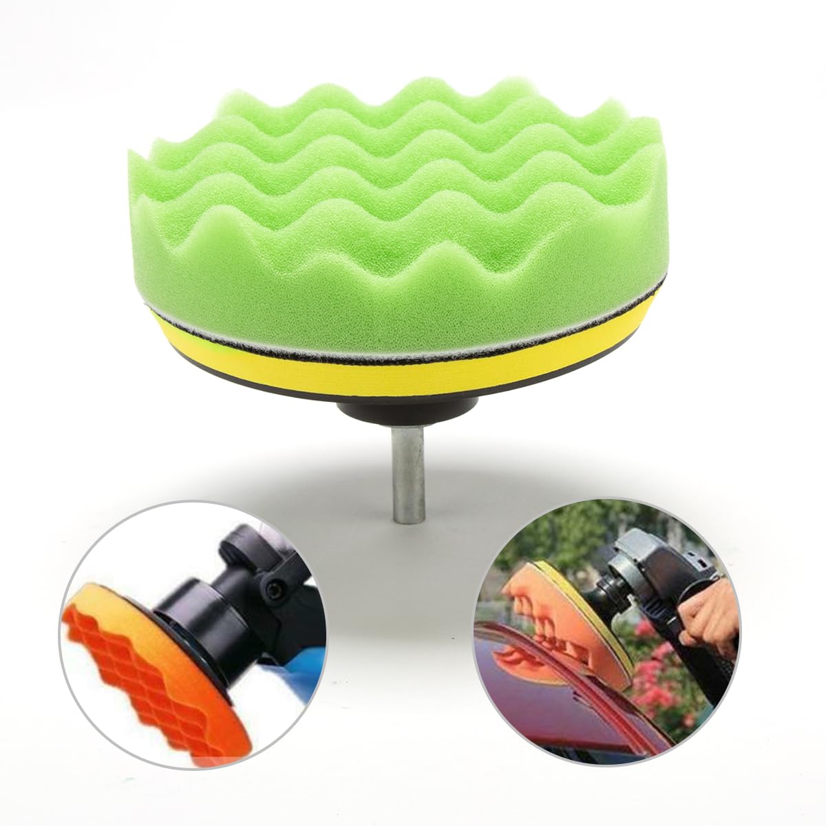 8 Pcs Buffing Pads Waxing Polishing Buffer Drill Sponge Kit for Car Polish Tool