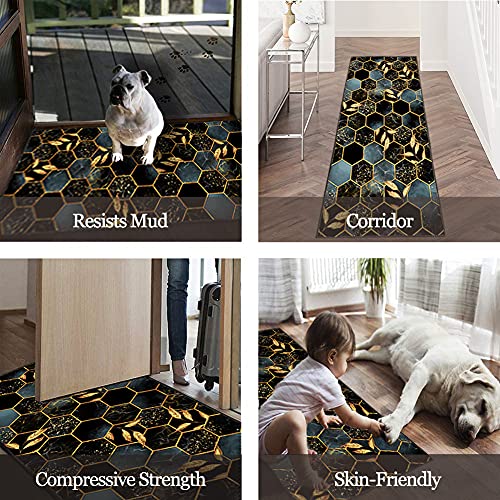 AULIVB Tappeto Corridoio, Antiscivolo 90x330cm