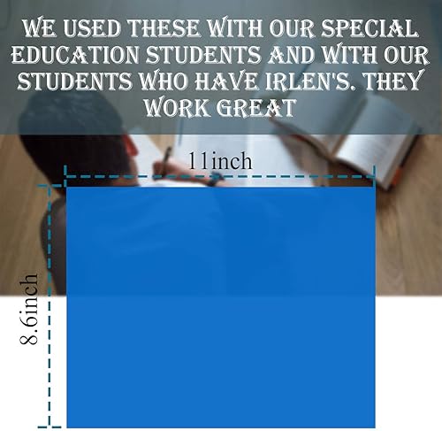 Vista 4 de 10 filtros de gel de corrección azul transparente, filtro de luz de gel, hoja de plástico, 8.5 x 11 pulgadas