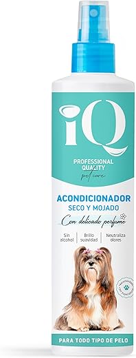 IQ – Acondicionador seco y mojado IQ para perros y gatos 300 ml.