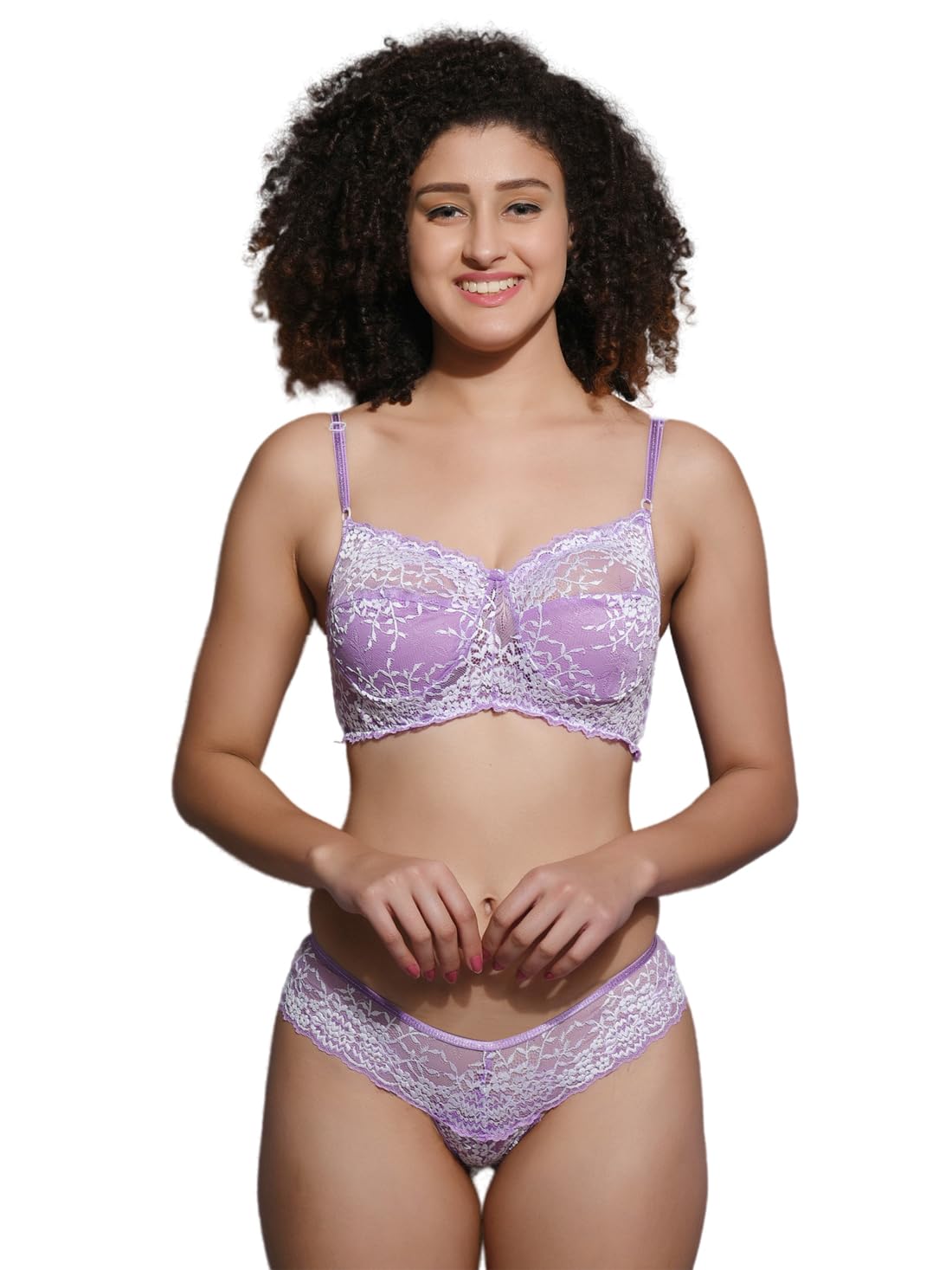 Bra Panty Set for Women | Beautiful Lingerie Set for Women for Honeymoon | Net Lace Lingerie Set | Panty Bra for Daily use | Sexy Look for Special Days Lingerie Sets.-image-32