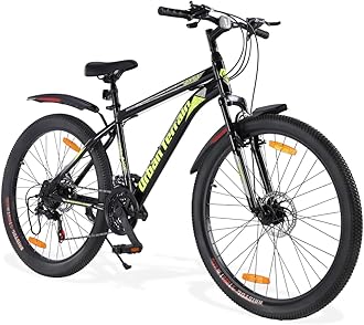 Galaxy Ultra Multispeed High Performance Mountain Cycles for Men with Front Suspension and Dual Disc Brake MTB Bike 27.5T (21 Speed, Green)