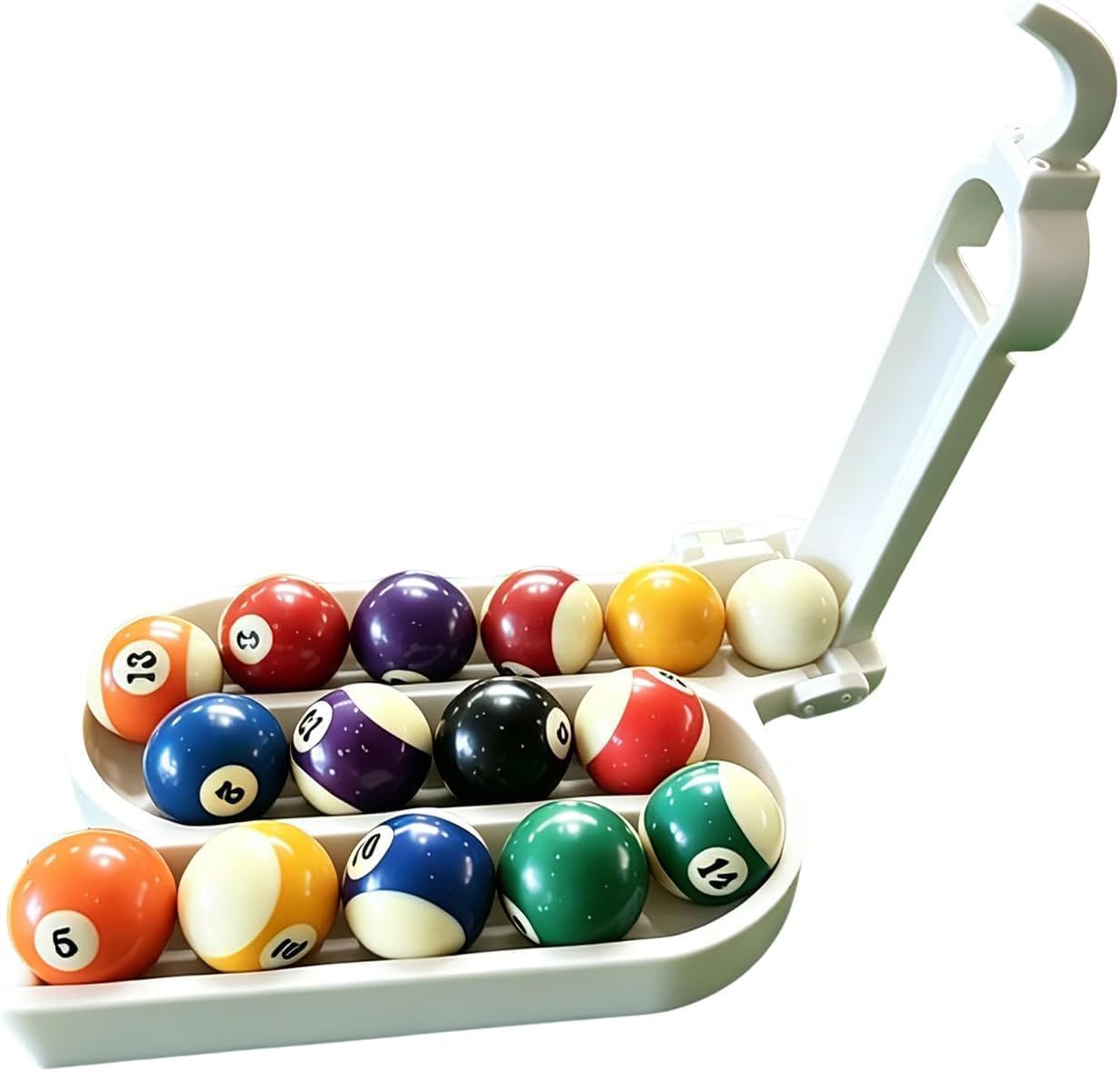Generic Billiards Training Aids, 15-Ball Pool Ball Rack Billiard Training Tools for 8-Ball 9-Ball Pool Table.