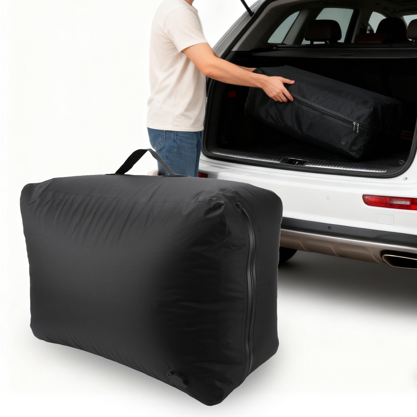 Sxhlseller Bolsas de Viaje Herméticas Al Vacío 50L 38L | Compresión Impermeable de TPU con Bomba para Maleta, Mochila, Equipaje, Prueba de Polvo, Gran Capacidad