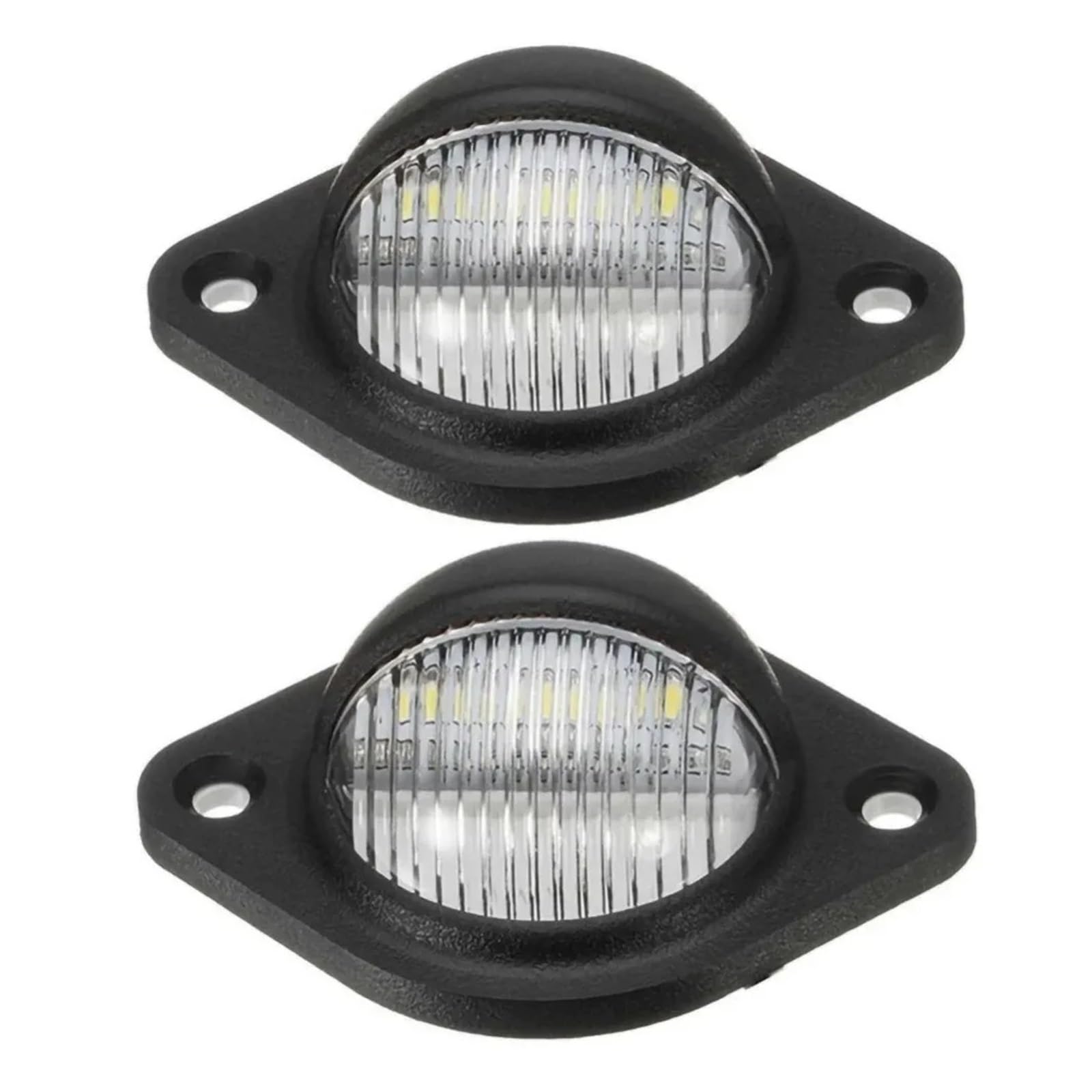 Iluminación de matrícula de 3 LED y 12V con lámparas redondas universales 5