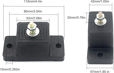 Anti-Vibration Pads & Brackets For Mini Split AC Condensers - Set Of 4 Rubber Pads + 10 Expansion Screws, 1000lb Capacity Ac Vibration Pads Anti-Vibration Pads & Brackets For Mini Split AC Condensers - Set Of 4 Rubber Pads + 10 Expansion Screws, 1000lb Capacity Ac Vibration Pads