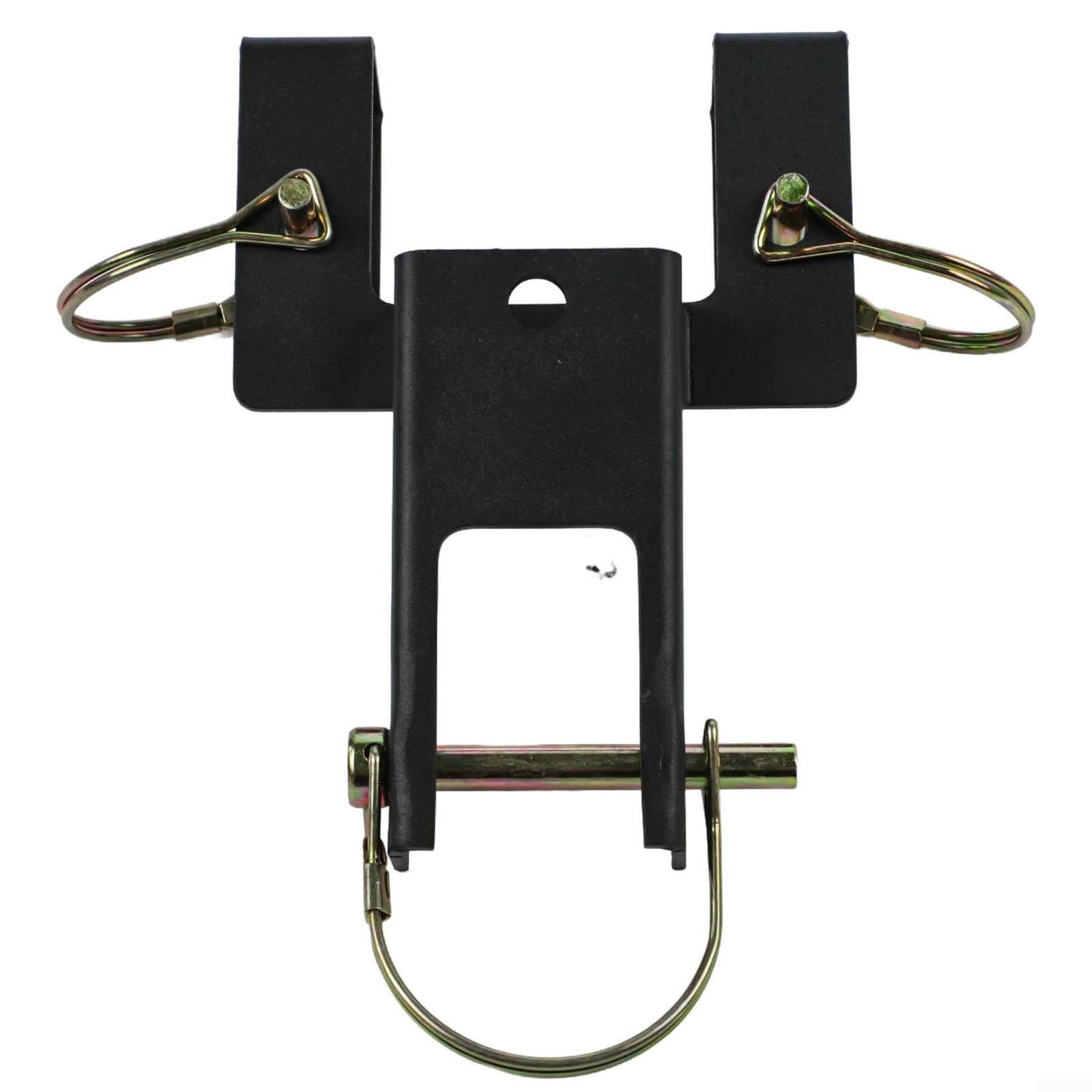 Honseadek Crochet de remorquage pour poubelle à roulettes compatible avec les remorques à gazon, transporteur de déchets en acier au carbone durable pour une utilisation en extérieur, solution de