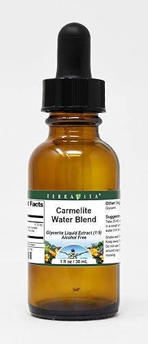 Carmelite Water Blend Extracto líquido de glicerita (15) - Sin sabor (1 oz, ZIN 523716)