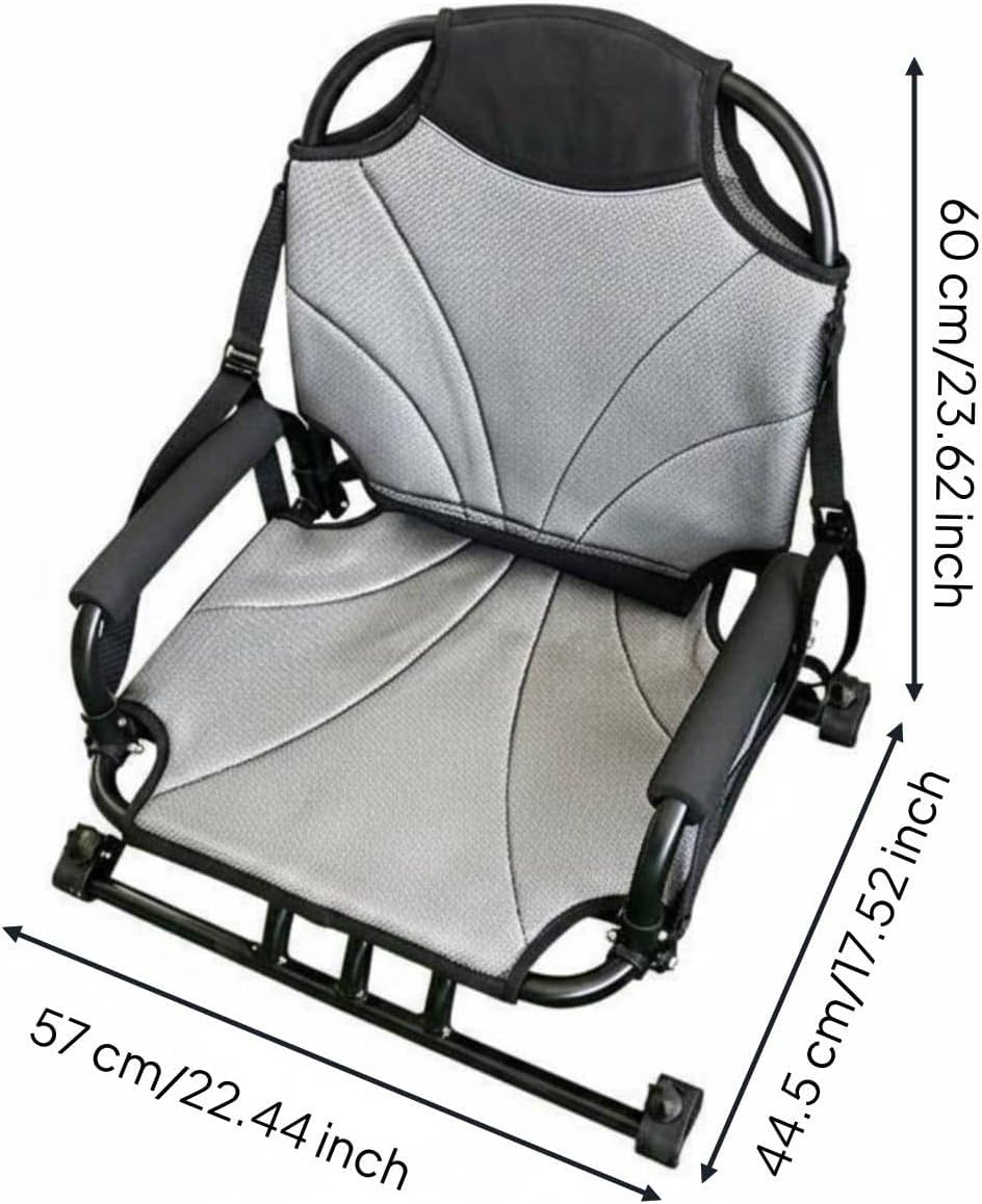 Asiento giratorio Kayak, respaldo plegable ajustable silla multifuncional