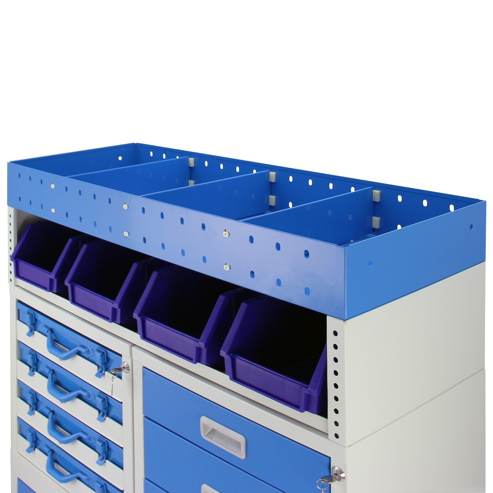 Scaffale universale per furgone lavoro professionale officina garage scaffalature metalliche blu Van Racking stoccaggio stoccaggio organizzatore attrezzi Furgone Capacità peso 60kg Monster Racking
