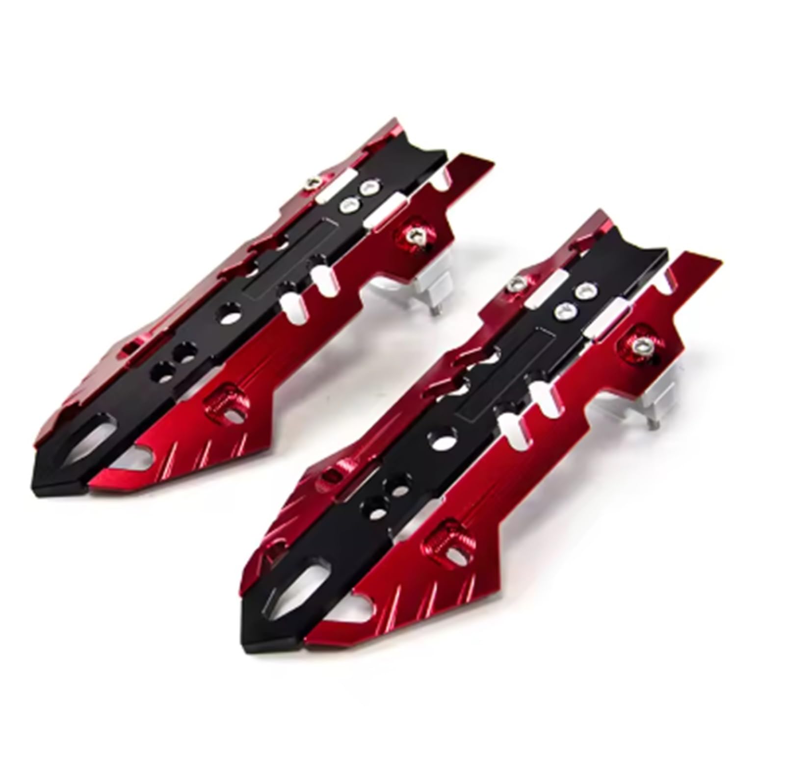 Motociclette copriforcelle Misura per BMW per Honda per Suzuki Copri forcella ammortizzatore anteriore 35-53mm(Red)